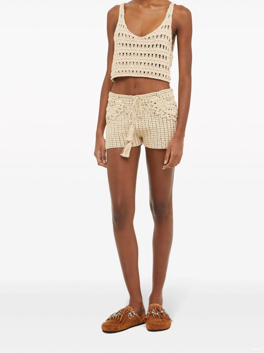 Affordable cotton woven shorts Women Alanui Conch Shell 0731